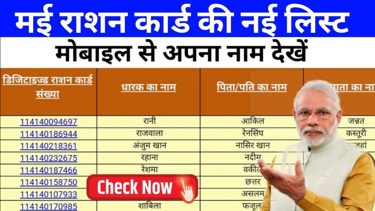 May Ration Card List 2024